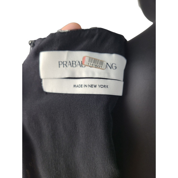 Prabal Gurung Women's Black Sleeveless Sheath Jewel-Neck Slim Dress Size 4 - Picture 6 of 8